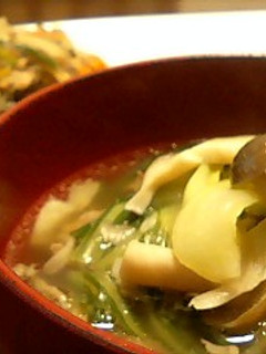 青梗菜とキノコのスープ-レシピのメイン写真