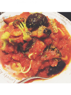 魚介のトマトパスタ-レシピのメイン写真