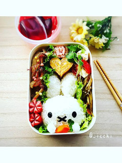 ミッフィーちゃんの簡単キャラ弁-レシピのメイン写真