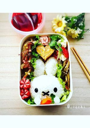 ミッフィーちゃんの簡単キャラ弁-レシピのメイン写真
