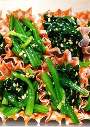 お弁当に*ほうれん草のごま和え-レシピのメイン写真