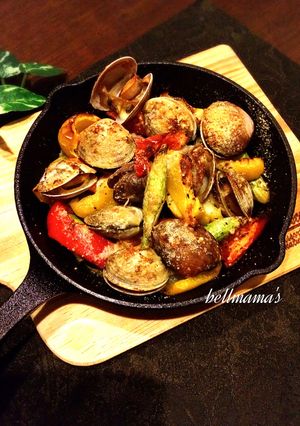 あさりアスパラの粉チーズオーブン焼き-レシピのメイン写真