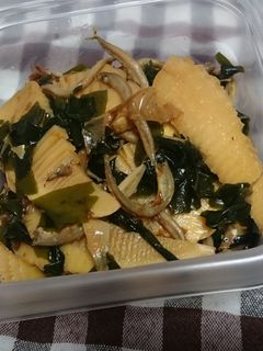 自家製甘辛じょうゆで♪筍と小女子の甘辛煮-レシピのメイン写真