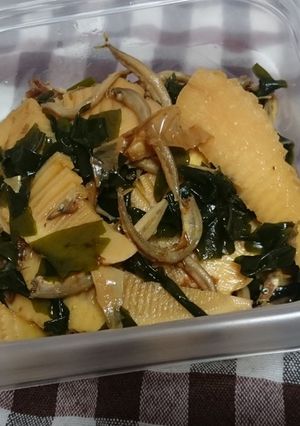自家製甘辛じょうゆで♪筍と小女子の甘辛煮-レシピのメイン写真