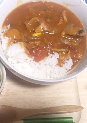 鯖味噌&トマト缶で!手間なしサバカレー-レシピのメイン写真