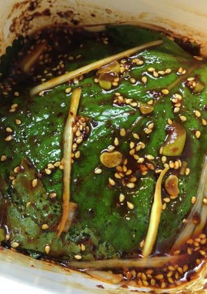 エゴマの葉辛味醤油漬け-レシピのメイン写真
