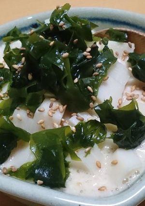 スプーンで食べる若竹豆腐-レシピのメイン写真