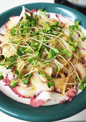 ☆タコ薄造りポン酢-レシピのメイン写真