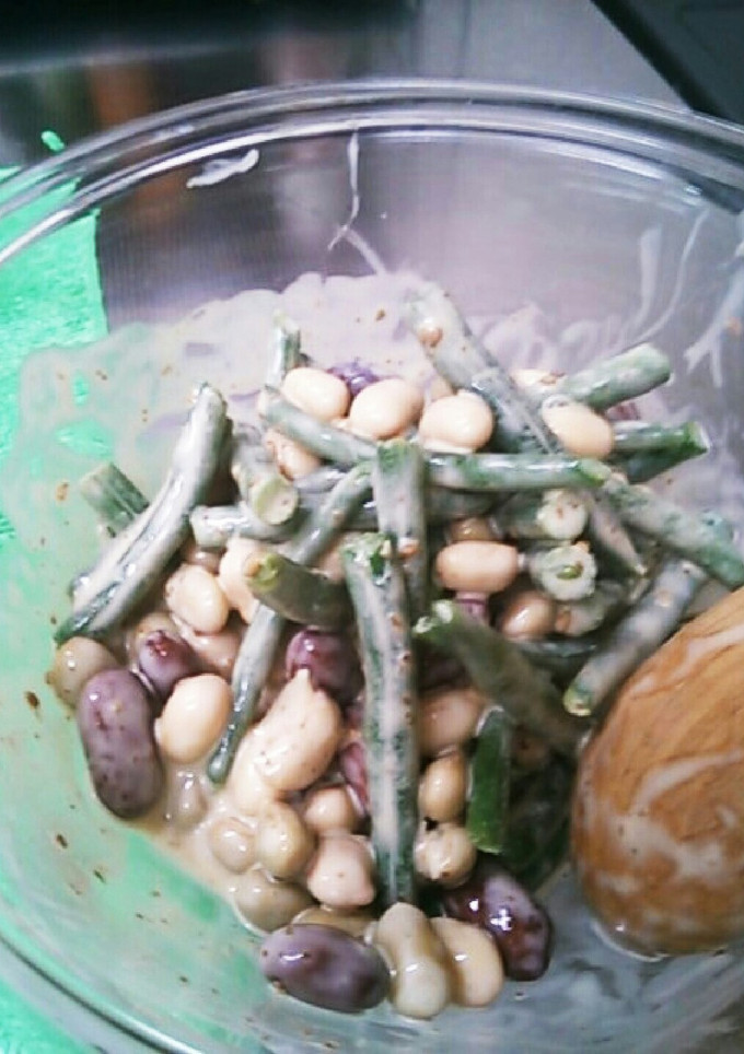 豆といんげんの簡単胡麻和え-レシピのメイン写真