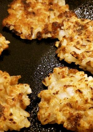 納豆玉ねぎご飯のおやき　カラシポン酢で-レシピのメイン写真