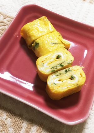お弁当に♡大葉入り卵焼き-レシピのメイン写真