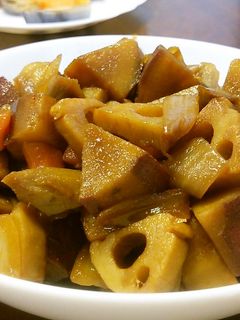 根菜系の甘酢煮。-レシピのメイン写真