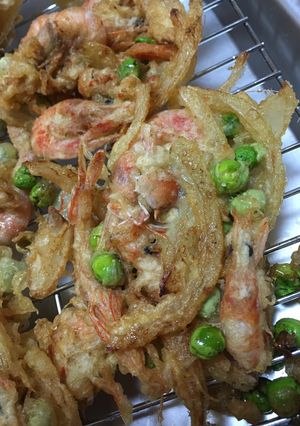 サクうま♡芝エビとウスイのかき揚げ-レシピのメイン写真