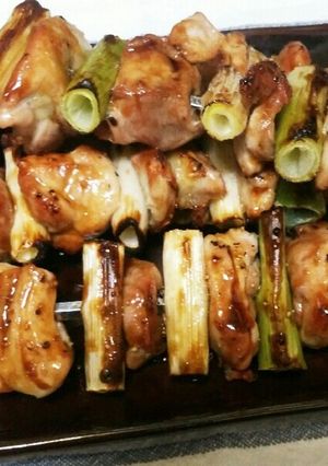 おうち居酒屋♡魚焼きグリルで☆焼き鳥☆-レシピのメイン写真
