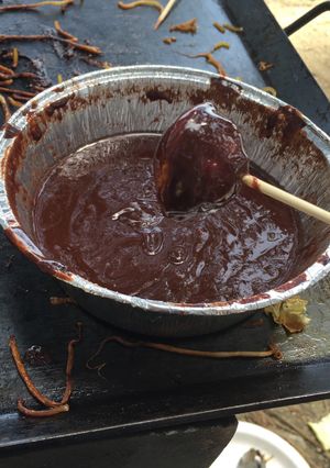 BBQでチョコフォンデュ-レシピのメイン写真