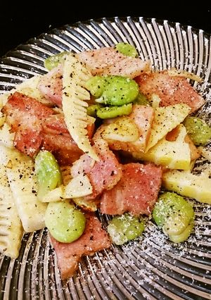 空豆と筍のペペロンチーノ風-レシピのメイン写真