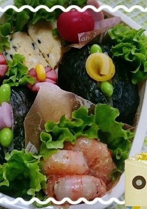 女子高生 お弁当⑤海老チリマヨあえ-レシピのメイン写真