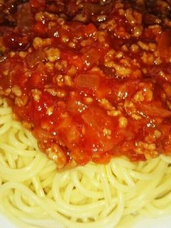 手軽に簡単!ミートソースパスタ-レシピのメイン写真