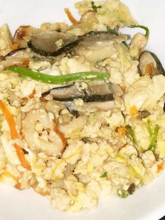 具だくさん炒り豆腐玉子とじ-レシピのメイン写真