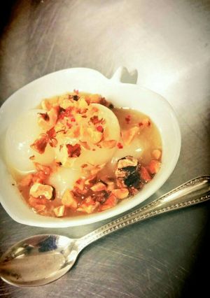 白玉のブランデーはちみつソースがけ-レシピのメイン写真