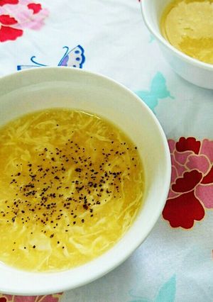 コーンとたまごの中華風スープ-レシピのメイン写真
