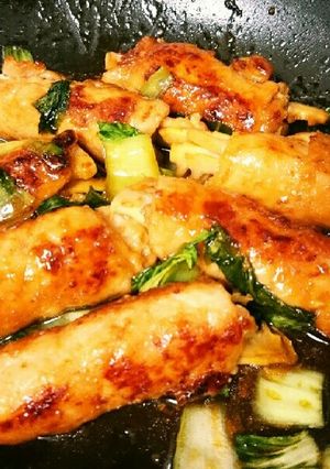 簡単！！豚肉の筍たっぷり巻き～！-レシピのメイン写真
