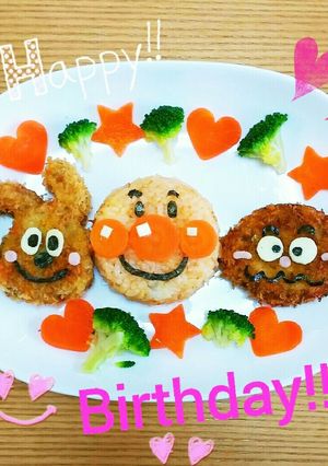 アンパンマン 誕生日 プレート 2歳-レシピのメイン写真