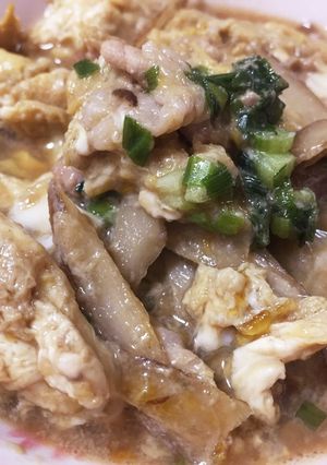 超簡単☆ごぼうと麺つゆの柳川煮風-レシピのメイン写真
