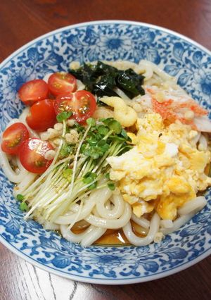 栄養オイルで、冷やしぶっかけうどん-レシピのメイン写真