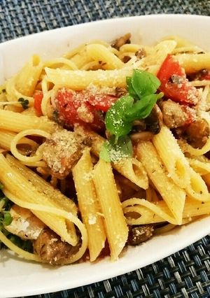 cava?缶のレモンバジルパスタ-レシピのメイン写真