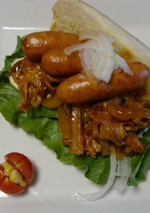肉好き集まれ‼バーベキューポークドック‼-レシピのメイン写真