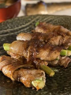 アスパラの肉巻きしょうが焼き-レシピのメイン写真