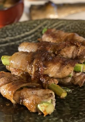 アスパラの肉巻きしょうが焼き-レシピのメイン写真