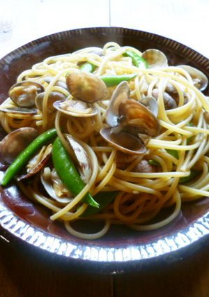 アサリの酒蒸し☆ガリバタパスタ♪-レシピのメイン写真