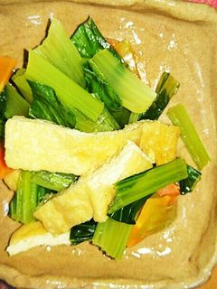 小松菜と油揚げのさっと煮-レシピのメイン写真