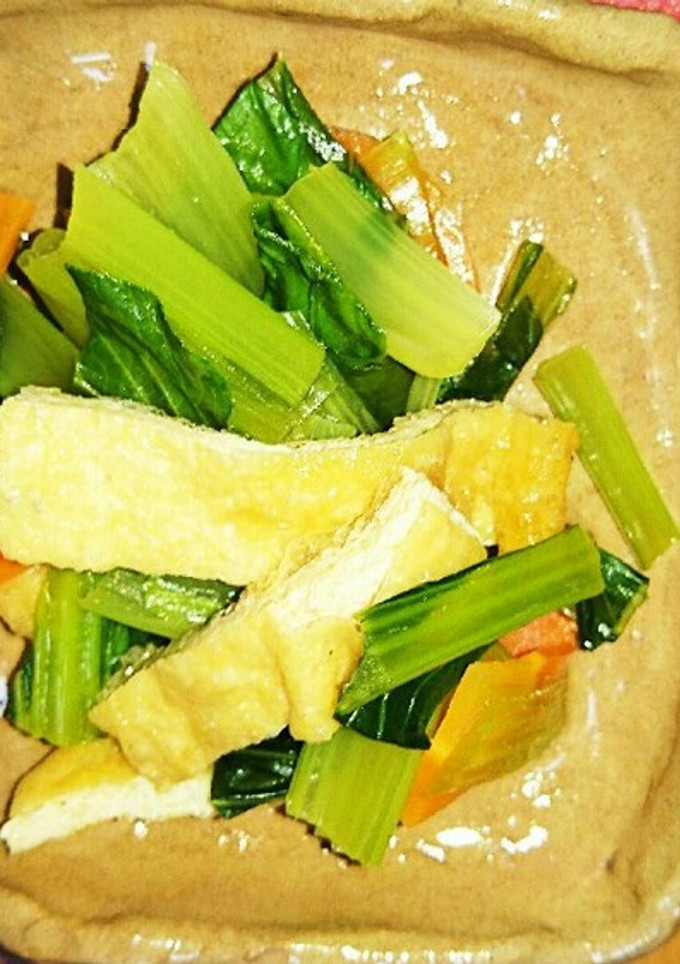 小松菜と油揚げのさっと煮-レシピのメイン写真