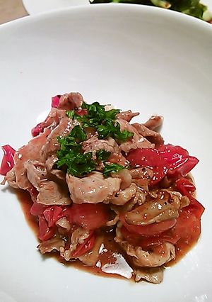 豚こまプチトマト炒め-レシピのメイン写真
