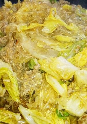 我が家の「キャベツと春雨の辛味炒め」-レシピのメイン写真