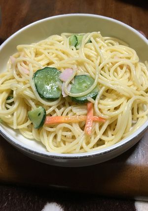 さっぱりスパゲティサラダ-レシピのメイン写真
