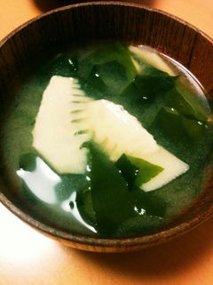 若竹味噌汁-レシピのメイン写真