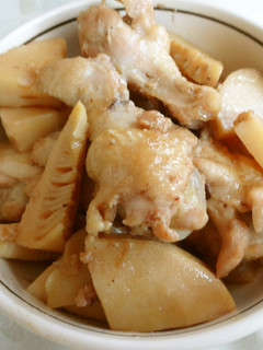 鶏手羽元と筍のハニーオイスターソース煮-レシピのメイン写真