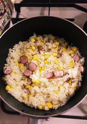 【主食】お鍋でかんたんピラフ-レシピのメイン写真