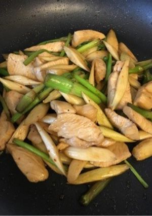 鶏肉&うど&せりの甘辛炒め-レシピのメイン写真