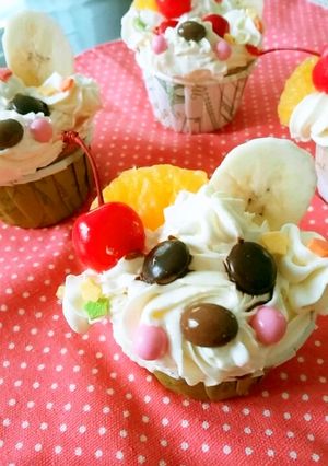 トイプードル風のカップチーズケーキ♪-レシピのメイン写真