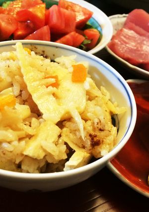 ストウブで茅乃舎出汁香るたけのこご飯-レシピのメイン写真