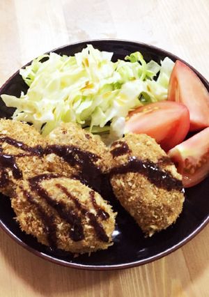 揚げない！簡単！お肉たっぷりコロッケ☆-レシピのメイン写真