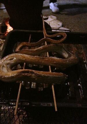 アオダイショウ（ヘビ）の塩焼き-レシピのメイン写真