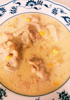 鶏のクリームスープ(*^。^*)-レシピのメイン写真