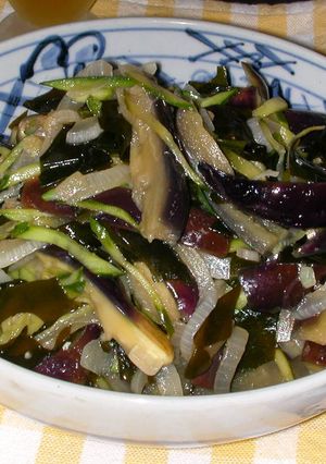 レンジで5分「山盛り茄子の煮浸し」♪-レシピのメイン写真