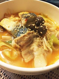 白だしとコチュジャンで♡鯖の韓国風スープ-レシピのメイン写真
